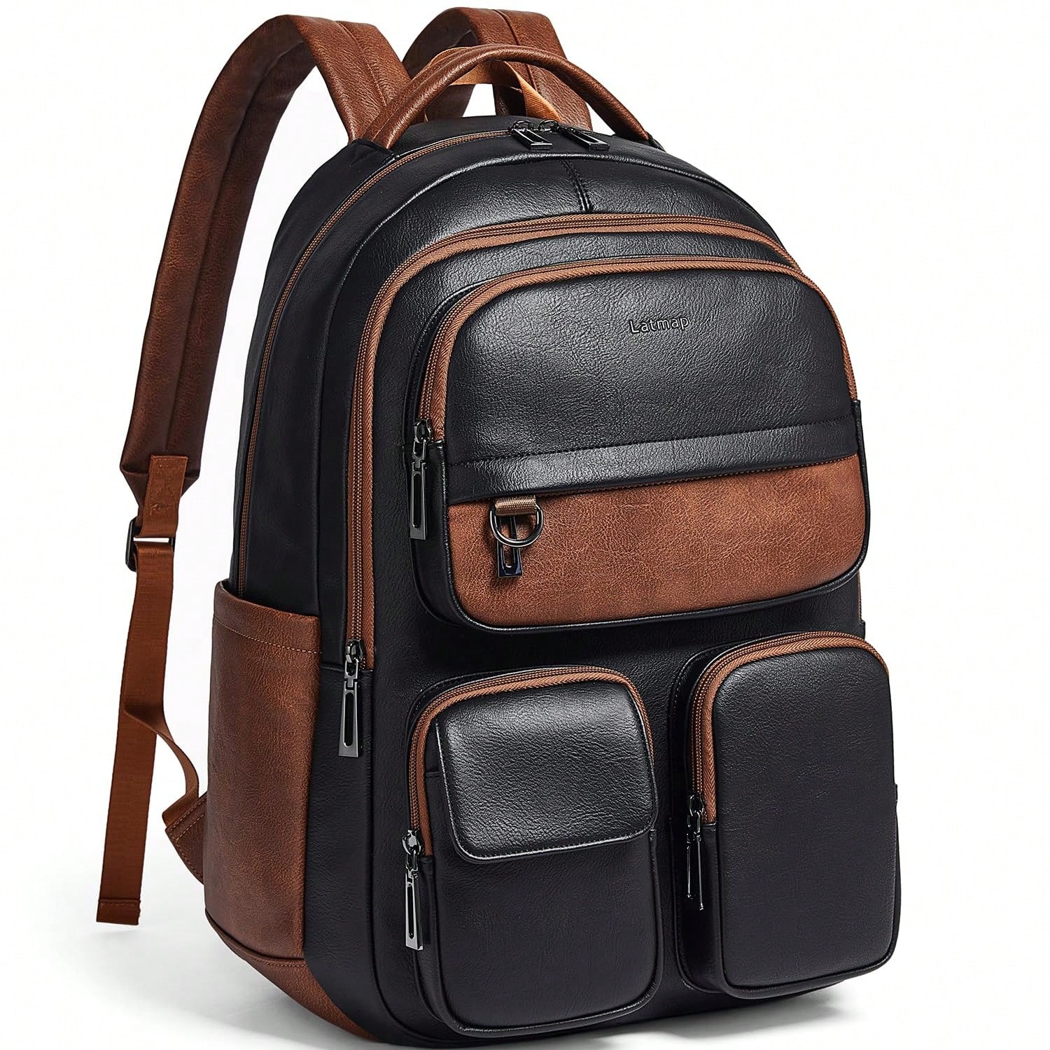 Leather Work Womens Backpack - Zaino in Pelle Vegana LATMAP per