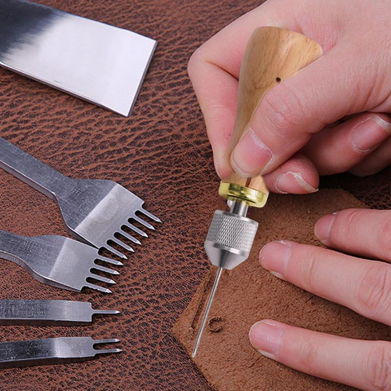 Leatherwork Beginner Tools - Kit di strumenti per la lavorazione