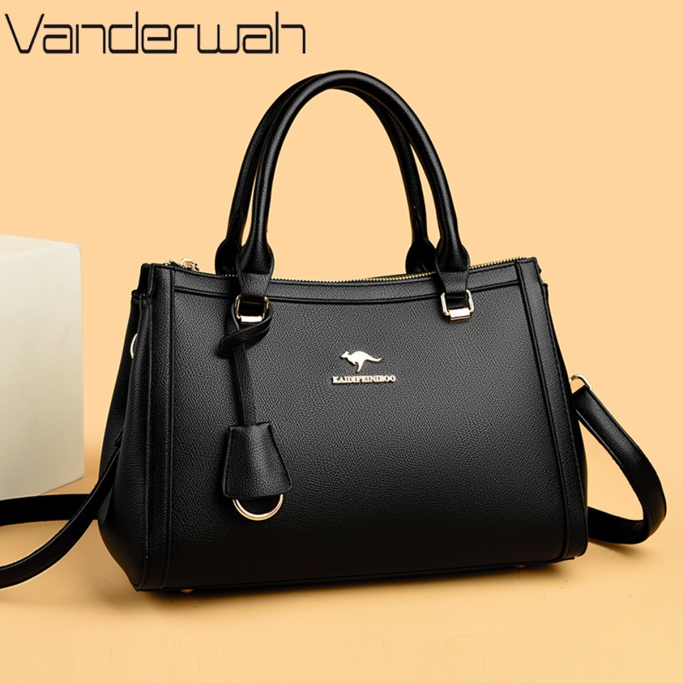 Leather Work Handbags For Women - Borsa a Tracolla in Morbida Pelle