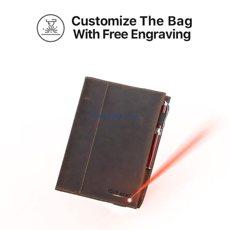 Leatherwork Journal - Copertina per diario portatile T3LB con