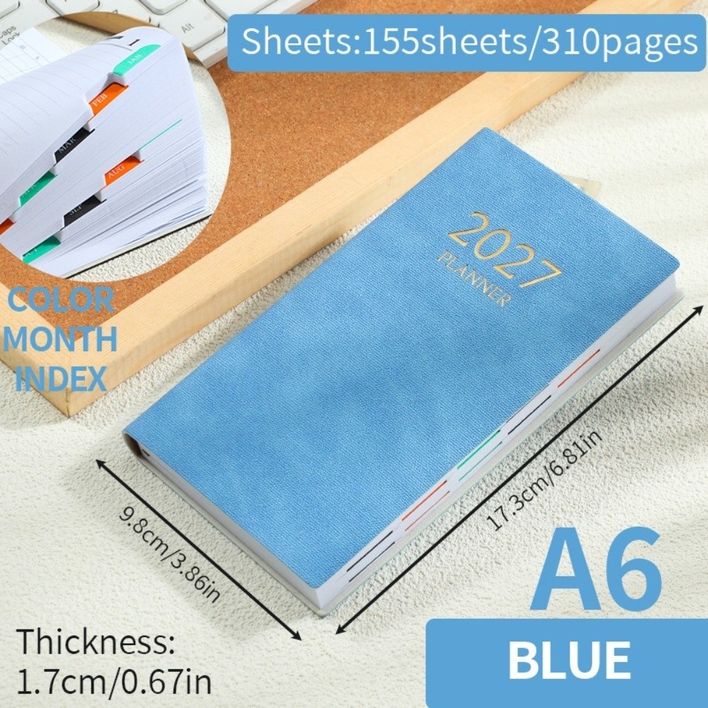 Leatherwork Journal - Agenda Giornaliera A6 2027 con Indici