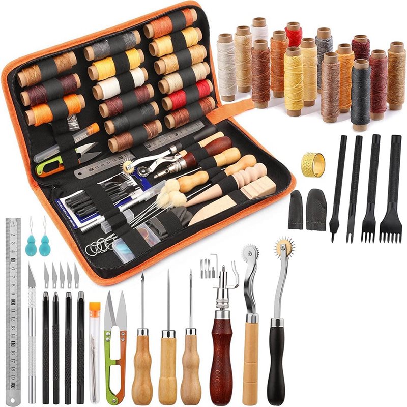 Leatherwork Beginner Tools - Kit di strumenti per la lavorazione