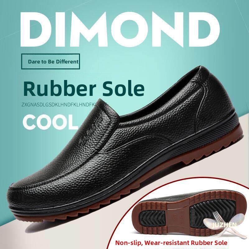 Leather Work Youtube - Scarpe da Chef Antiscivolo in Pelle