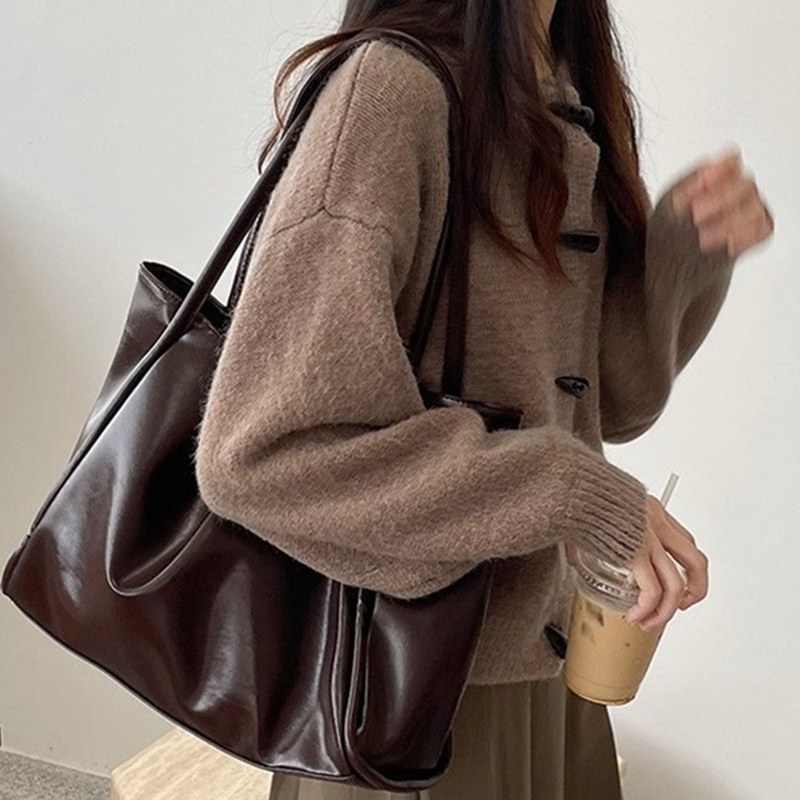 Leather Work Handbags For Women - Borse a Spalla Vintage da Donna