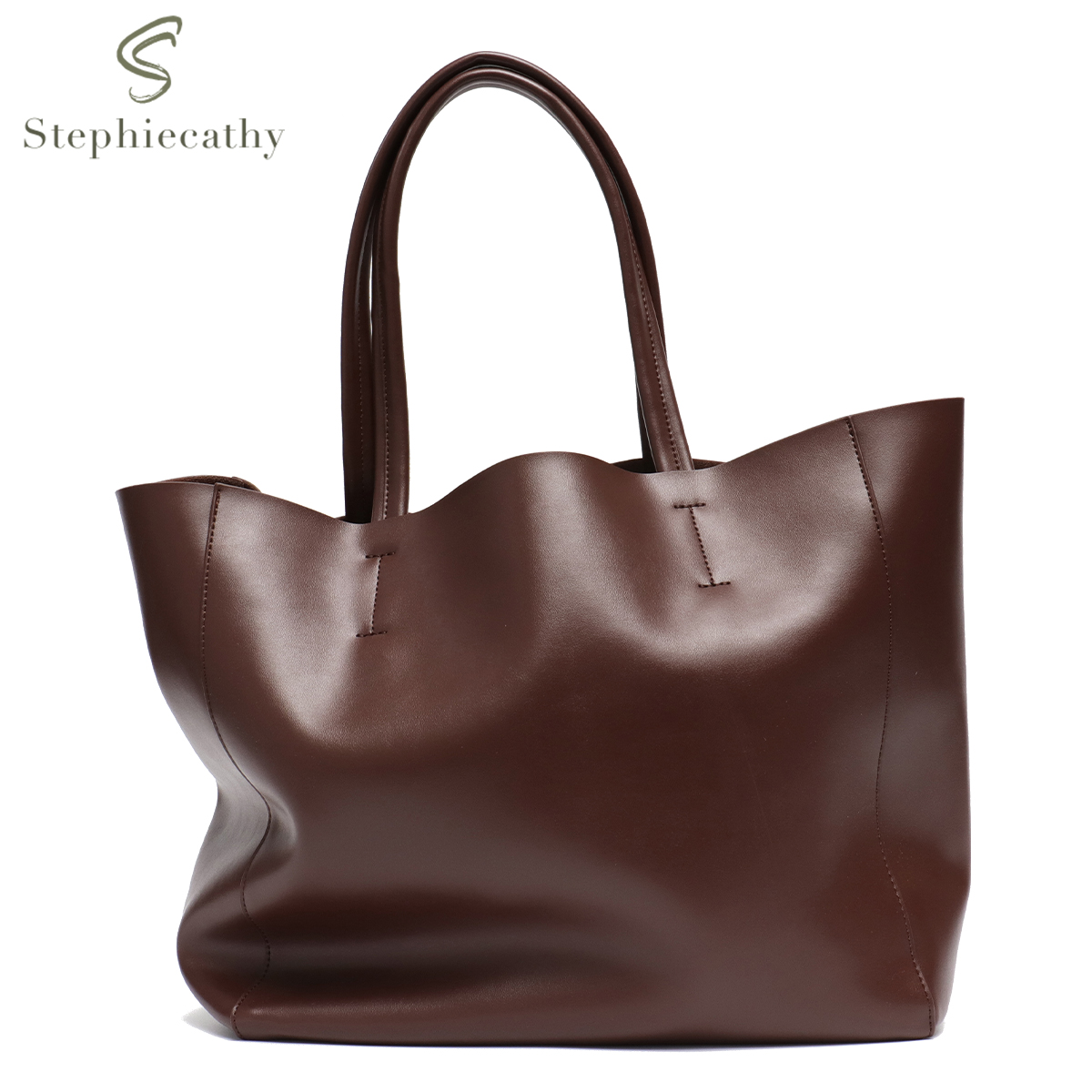 Leather Work Handbags For Women - Borsa tote di grande capacità per