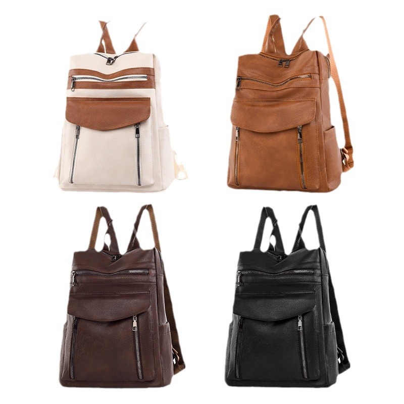Zaino in PU per laptop in pell - Leather Work Womens Backpack recensione e prezzo