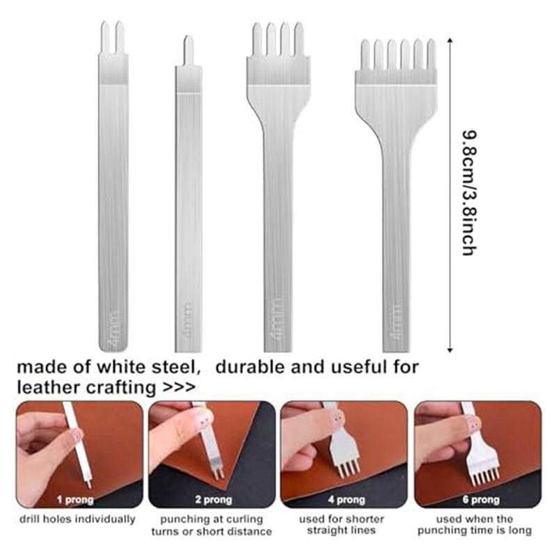ABHI-14 Pezzi di Utensili per  - Leatherwork Beginner Tools recensione e prezzo