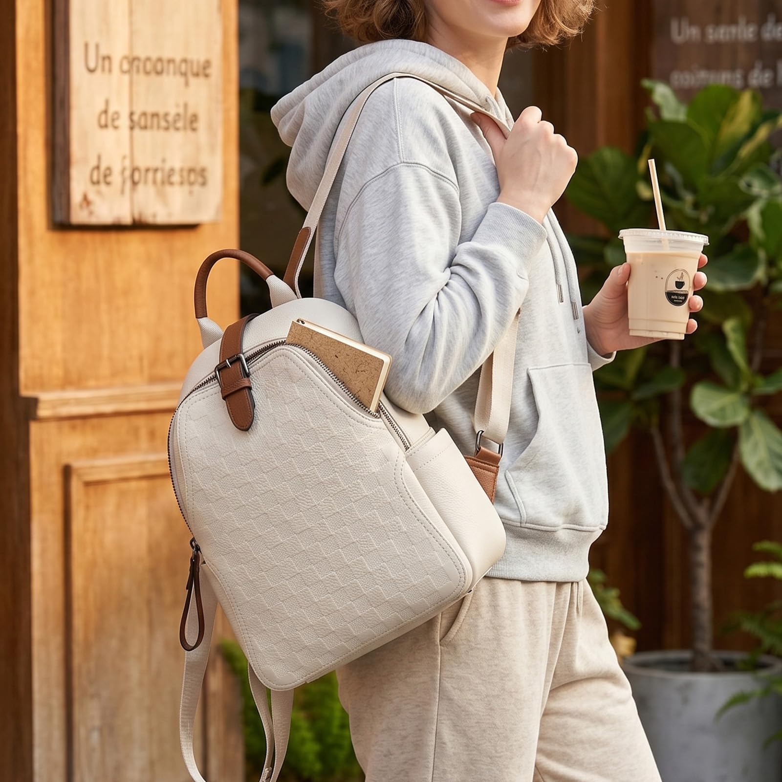 Zaino da donna in pelle PU con - Leather Work Womens Backpack recensione e prezzo