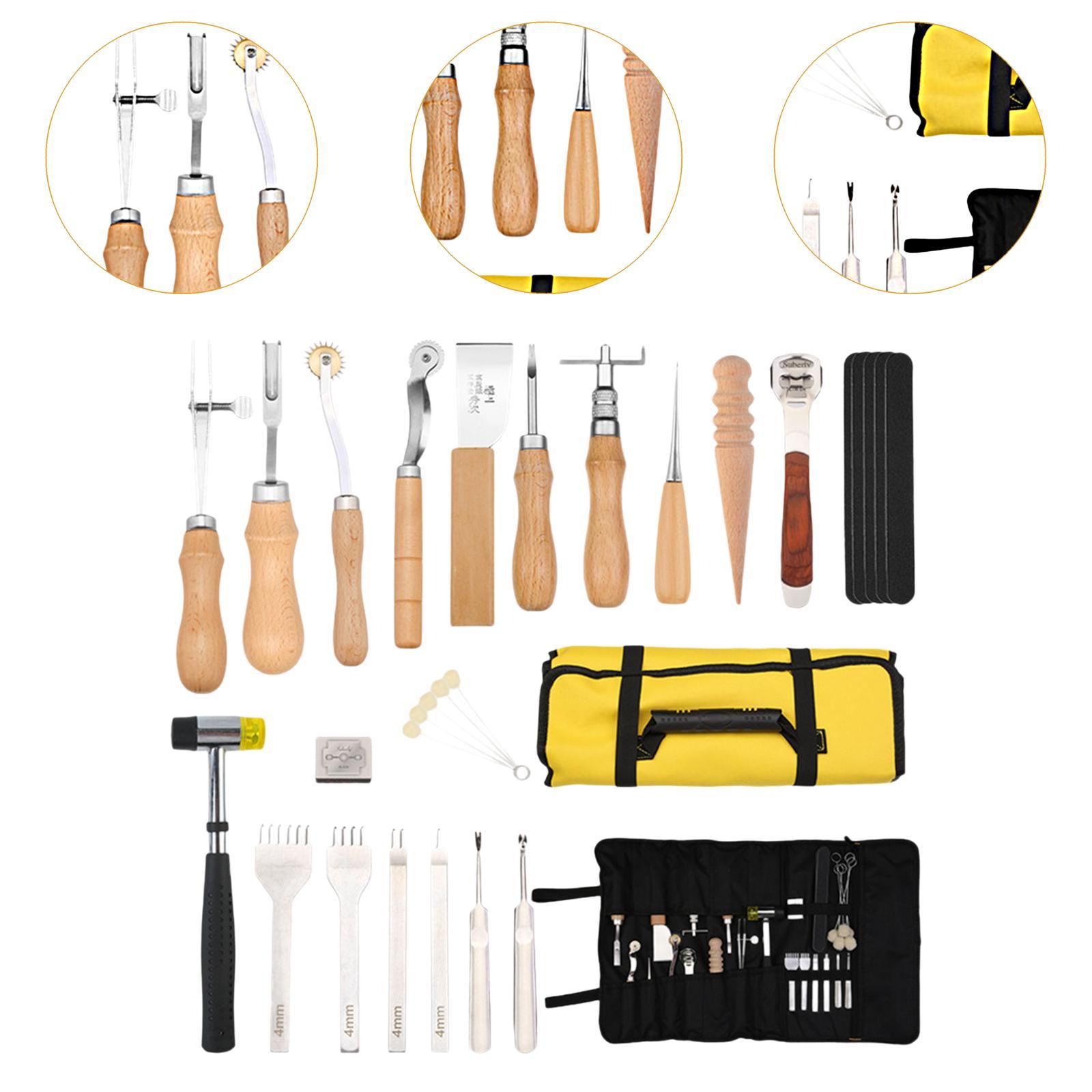 Kit da 29 Pezzi per Lavorazion - Leatherwork Beginner Tools recensione e prezzo