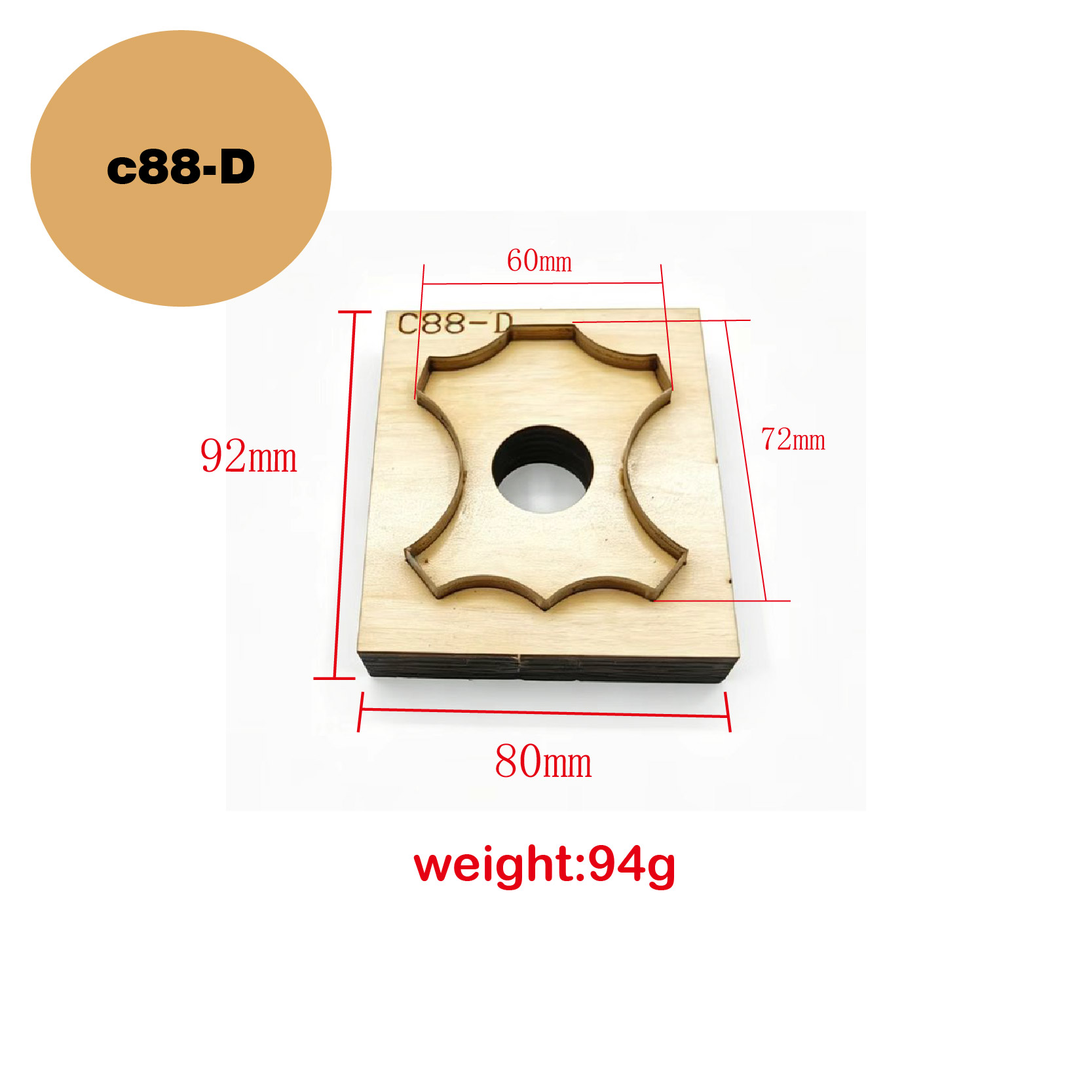 C88 Fustella Quadrilaterale Fl - Leatherworking Equipment recensione e prezzo
