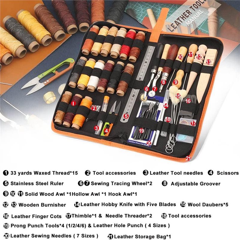 Kit di strumenti per la lavora - Leatherwork Beginner Tools recensione e prezzo