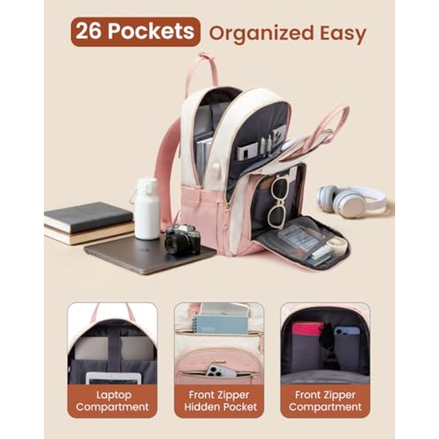 Zaino da donna, Zaino per lapt - Leather Work Womens Backpack recensione e prezzo