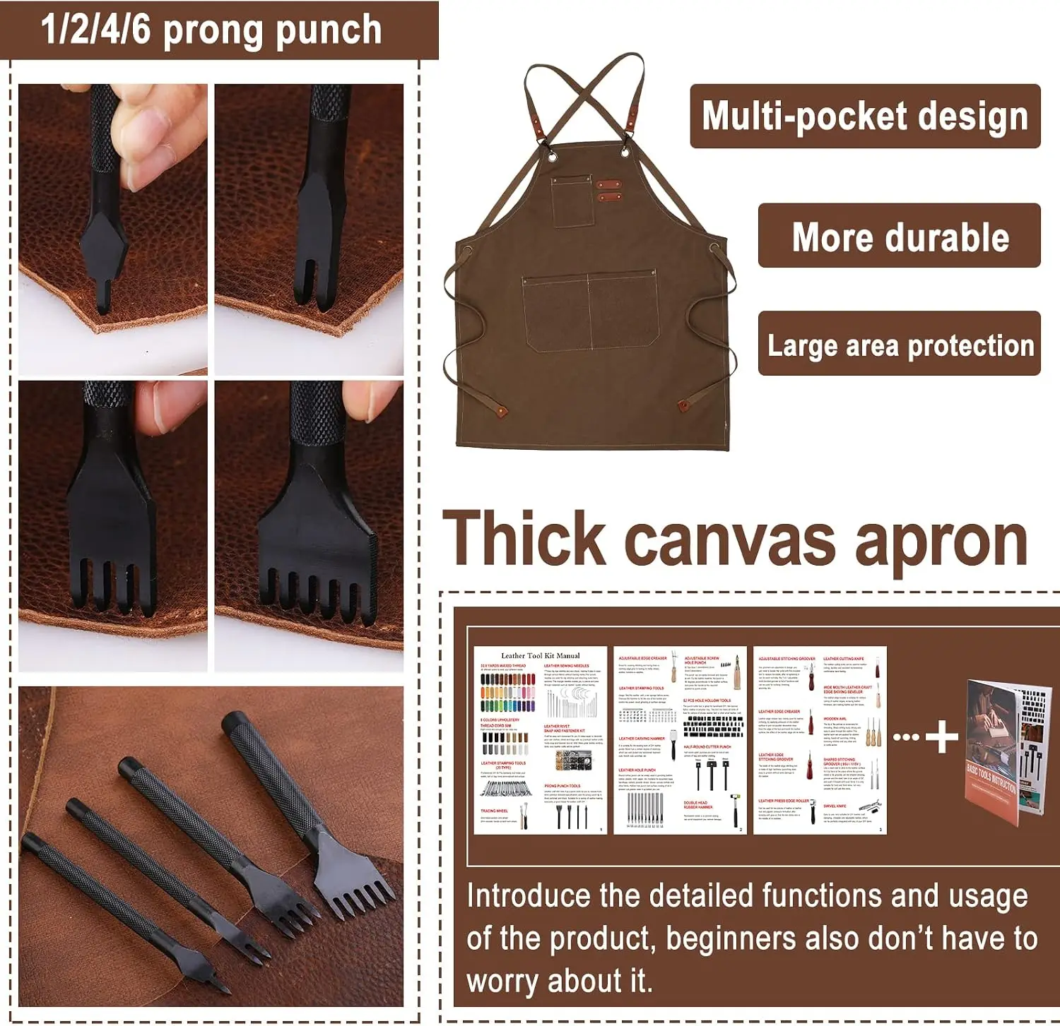 Set di 628 Pezzi per Lavorazio - Leatherwork Beginner Tools recensione e prezzo