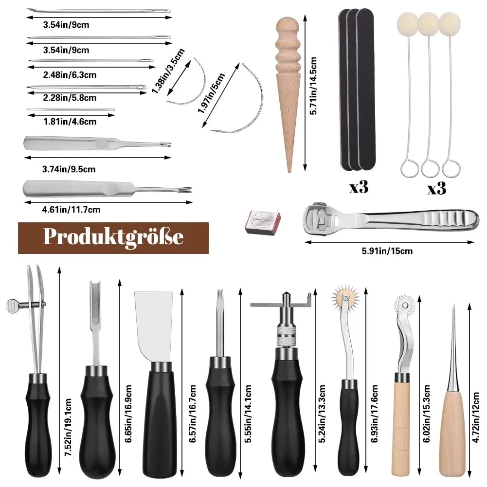 Fenrry 37 pezzi Strumenti da l - Leatherwork Beginner Tools recensione e prezzo