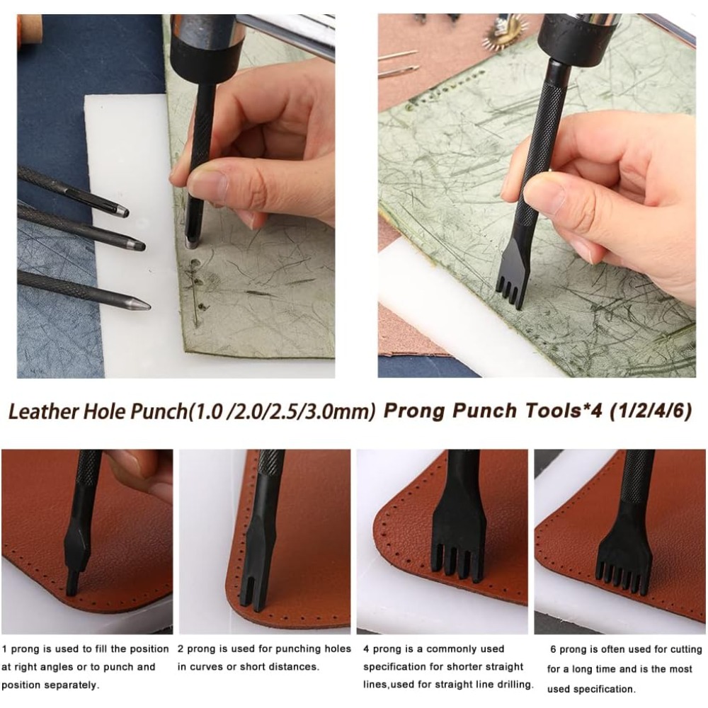 Kit Pratico di Strumenti per L - Leatherwork Beginner Tools recensione e prezzo