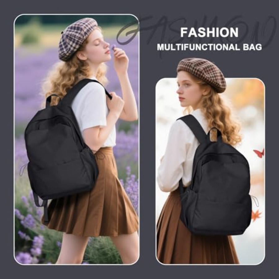 Zaino nero da donna, piccolo z - Leather Work Womens Backpack recensione e prezzo
